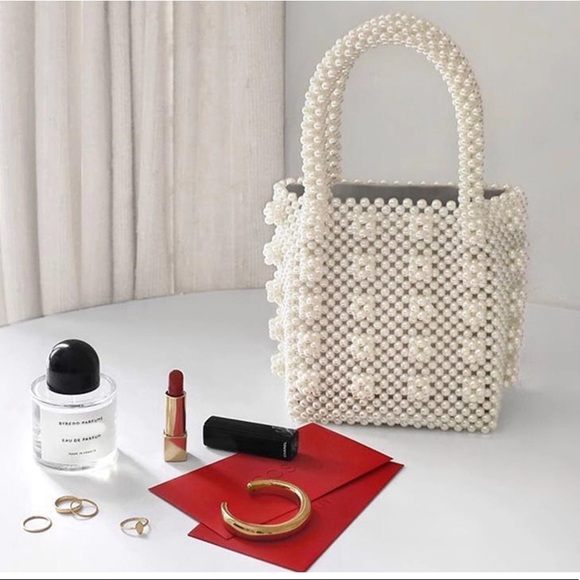 Gorgeous Vintage Style Faux Pearls Beading Handbag - Picture 5 of 8